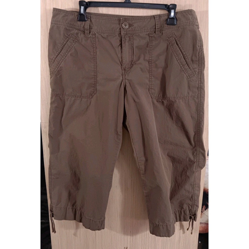 Izod Olive Brown Capris